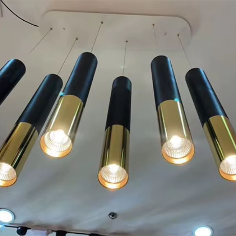 Lustre Pendente de Luxo Tubular Led