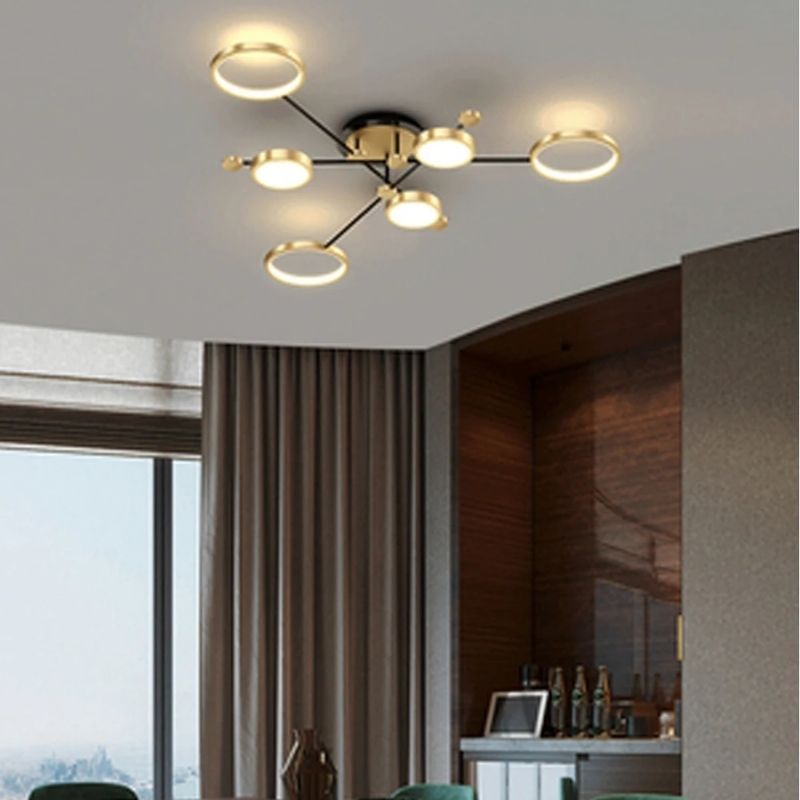 Lustre Pendente Moderno Geométrico Slim Led