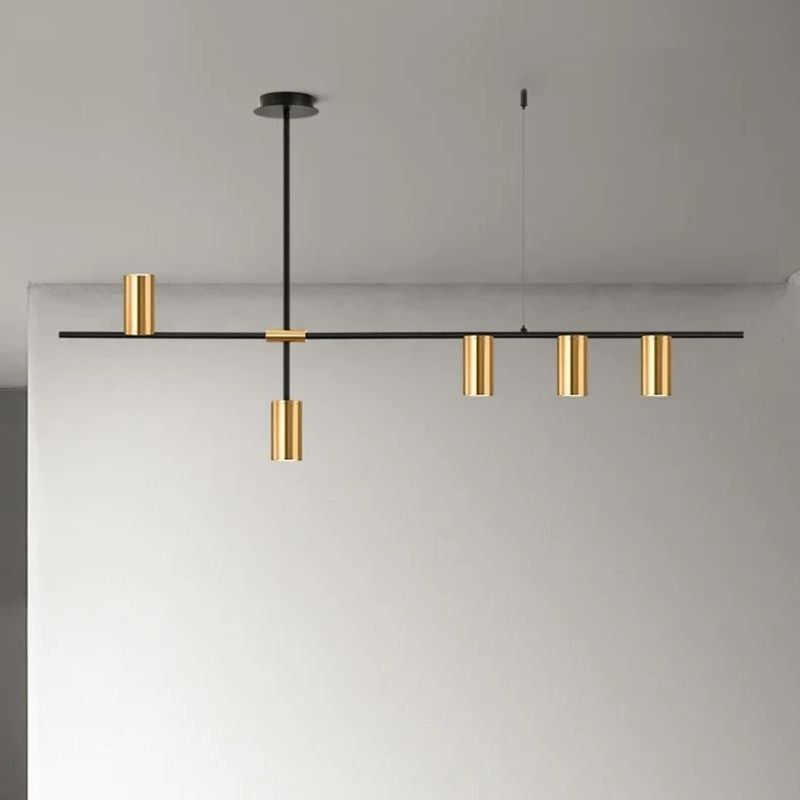 Lustre Pendente Moderno Tubular em Spots Led