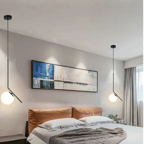 Lustre Pendente Moderno Haste Angular Led