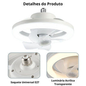 Luminária LED com Ventilador de Teto - FanPro 48W