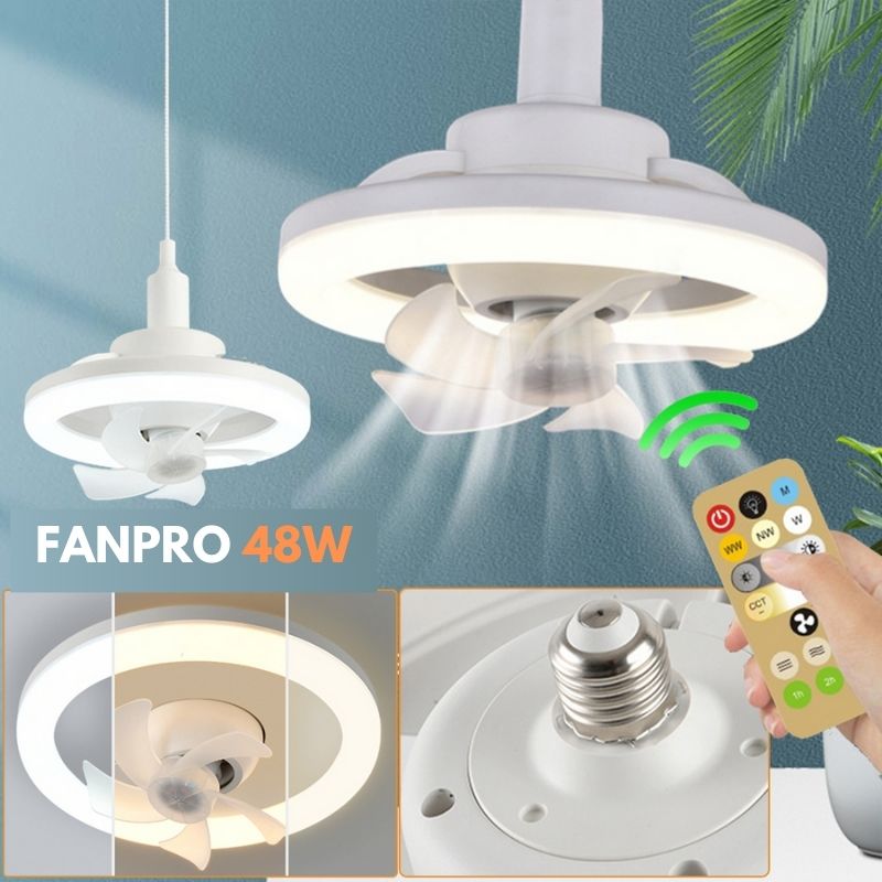 Luminária LED com Ventilador de Teto - FanPro 48W