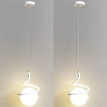 Lustre Pendente Moderno Globo Espiral Led