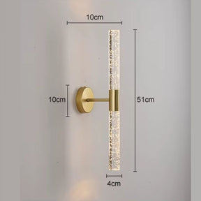 Luminária Arandela de Parede Bastão em Bolhas Led - 51cm