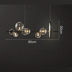 Lustre Pendente Moderno Jabuticaba - 7 Lâmpadas Led - 90cm