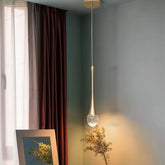 Lustre Pendente de Luxo Led - Pingo Dourado