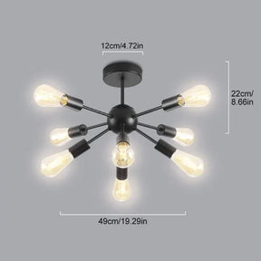 Lustre Luminária de Teto Sputnik Diagonal - 8 Lâmpadas