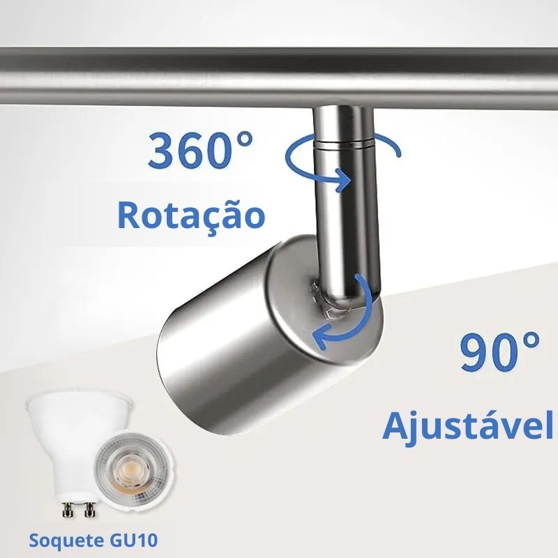 Lustre Luminária de Teto Spots em Led