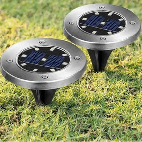 Luminária de solo para jardim Solar LED a prova D'Água