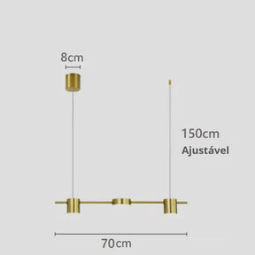 Lustre Pendente Moderno Dimerizável Led