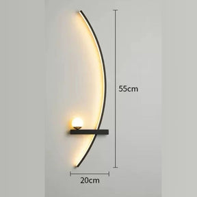 Luminária Arandela de Parede Arco Slim Led