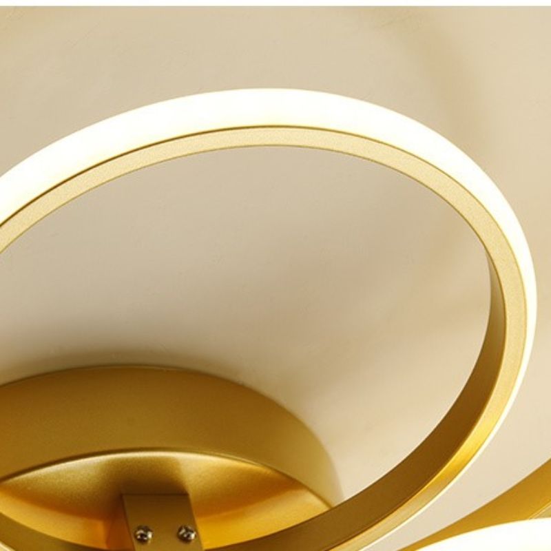 Lustre Luminária de Teto Circular Minimalista Com Controle Remoto