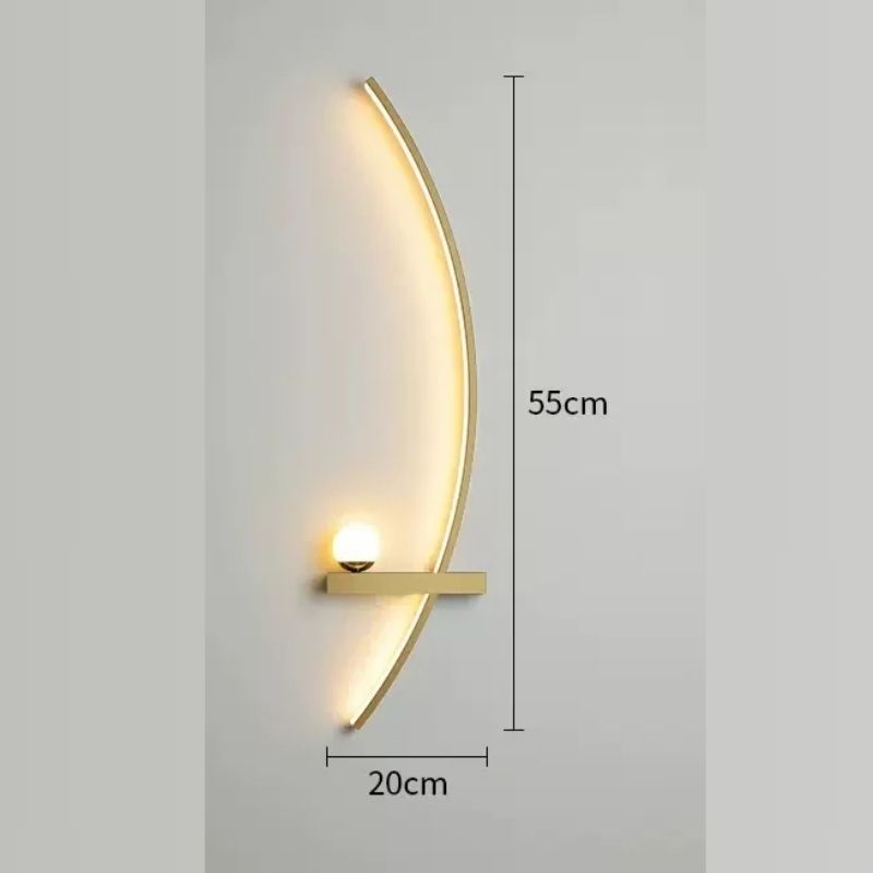 Luminária Arandela de Parede Arco Slim Led