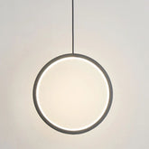 Lustre Pendente Moderno Anéis Led