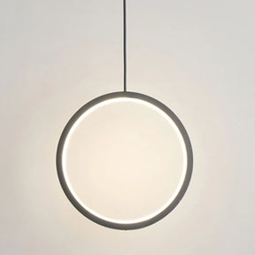 Lustre Pendente Moderno Anéis Led