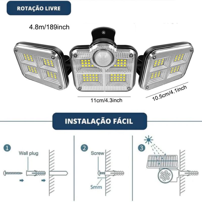 Holofote Solar LED 800W