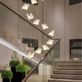 Lustre Pendente de Luxo Led - Borboletas