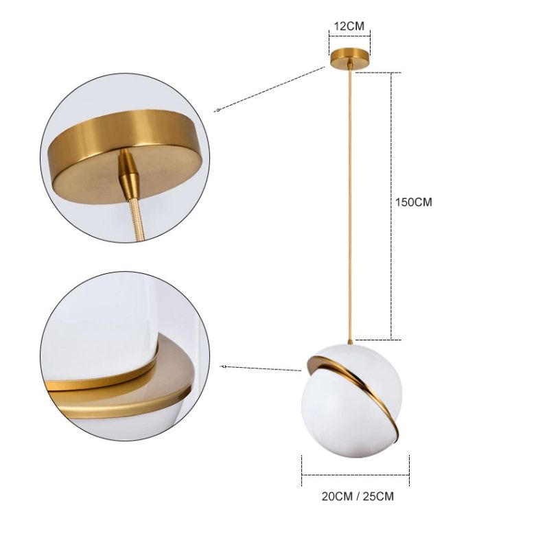 Lustre Pendente Moderno Orbital Led