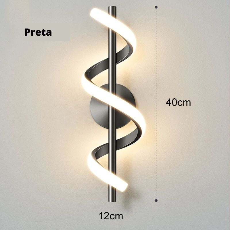 Luminária Arandela de Parede Espiral