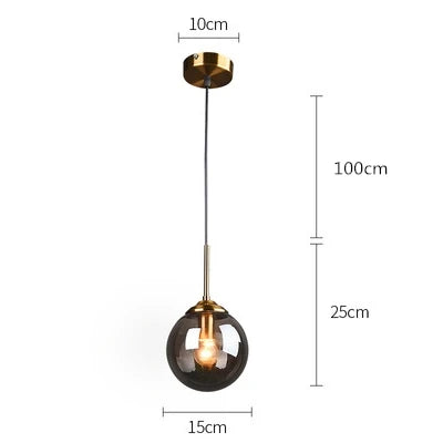 Lustre Pendente Moderno Globo Led