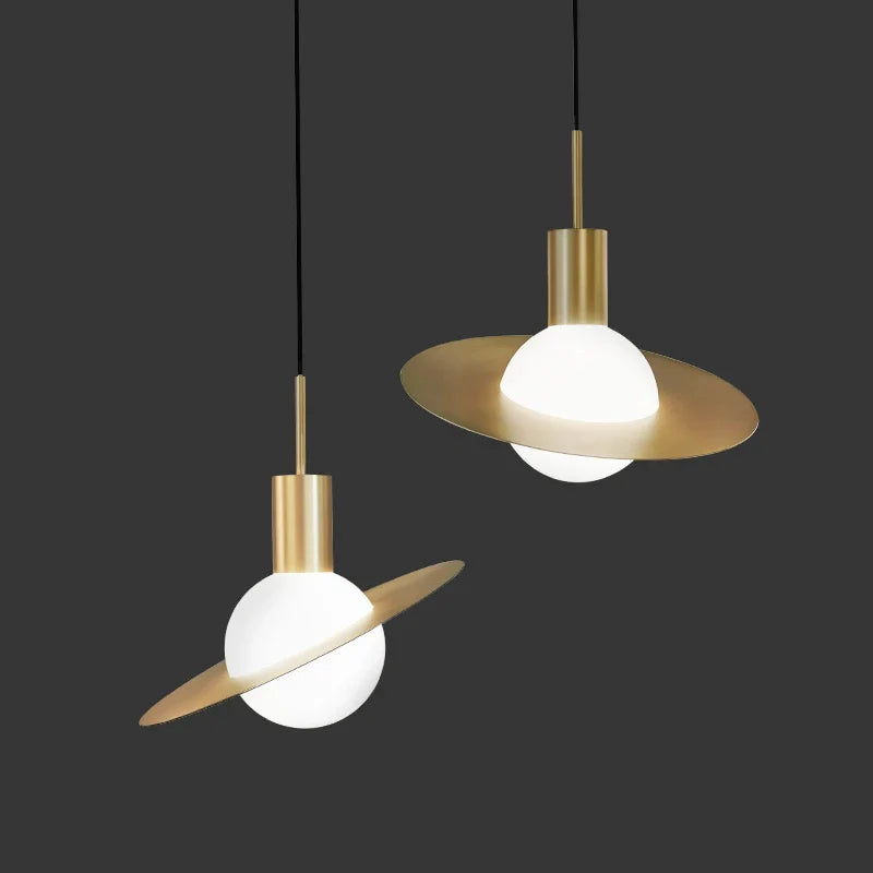 Lustre Pendente Moderno Saturno Led