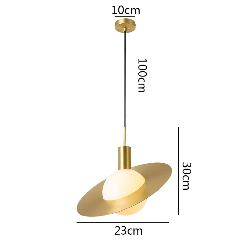 Lustre Pendente Moderno Saturno Led