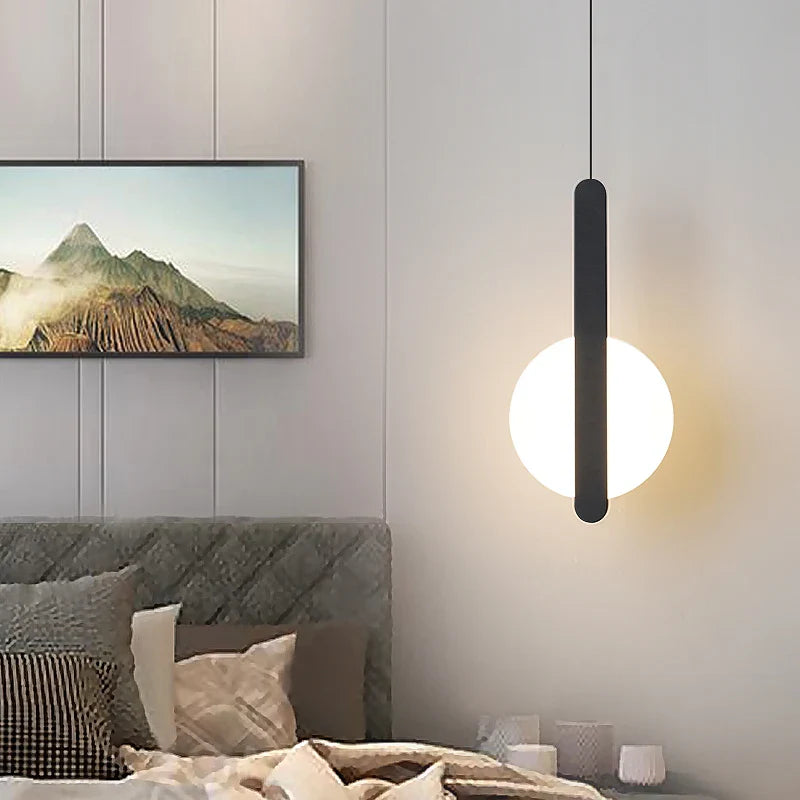 Lustre Pendente Moderno Meia Esfera Led