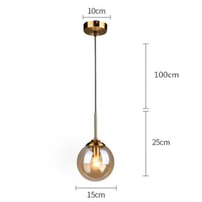 Lustre Pendente Moderno Globo Led