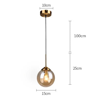 Lustre Pendente Moderno Globo Led