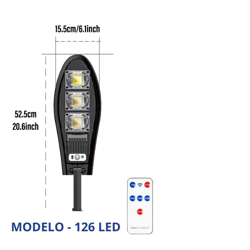 Luminária Solar LED Ecolight - Com Controle Remoto