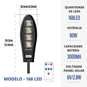 Luminária Solar LED Ecolight - Com Controle Remoto