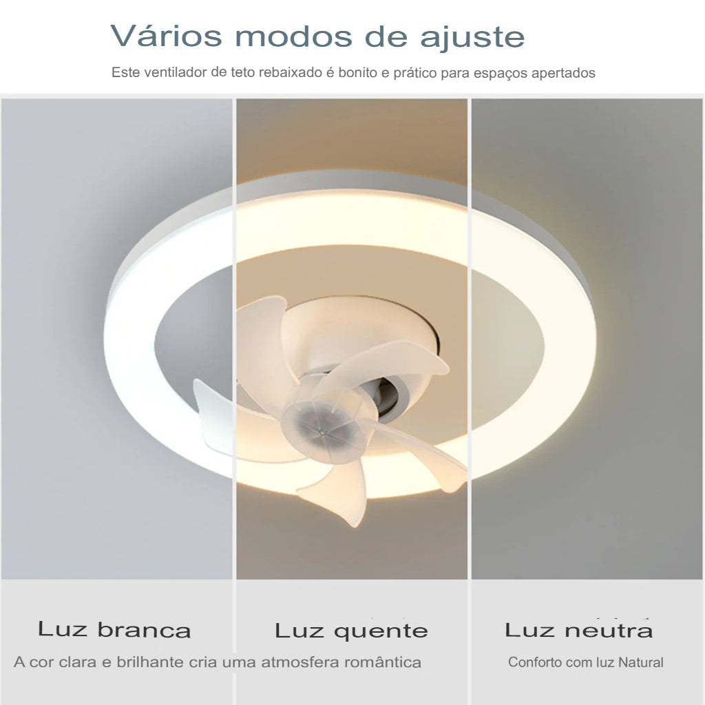 Luminária LED com Ventilador de Teto - FanPro 48W