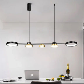 Lustre Pendente Moderno Chandelier 5 Pontos - 100cm