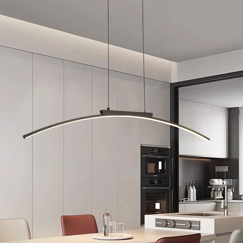 Lustre Pendente Moderno Arco Slim Led - 100cm