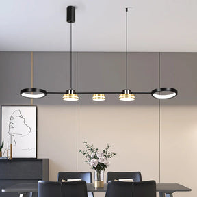 Lustre Pendente Moderno Chandelier 5 Pontos - 100cm