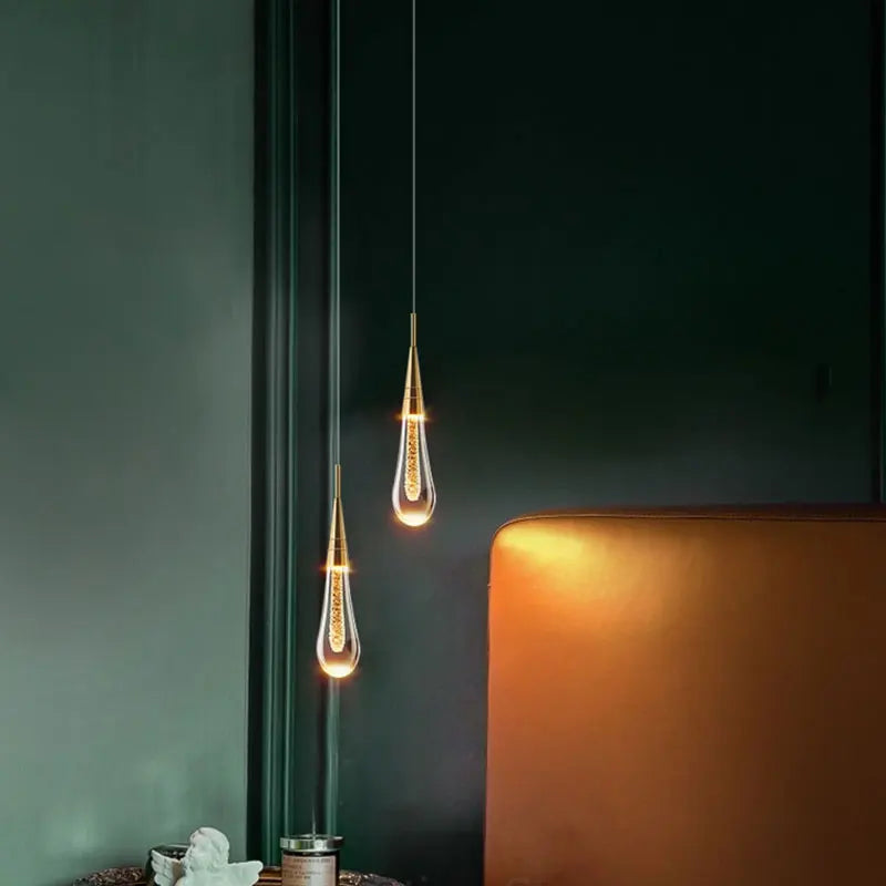 Lustre Pendente de Luxo Led - Gota D'Agua