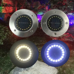 Luminária de solo para jardim Solar LED a prova D'Água