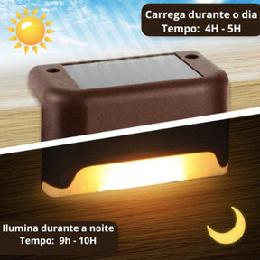 Luminária Solar LED de Jardim à Prova D'água