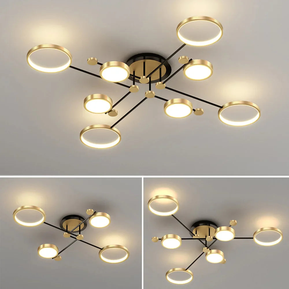 Lustre Pendente Moderno Geométrico Slim Led