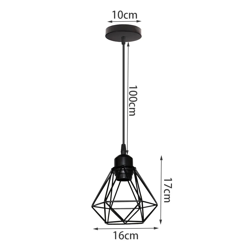 Lustre Pendente Retrô Aramado