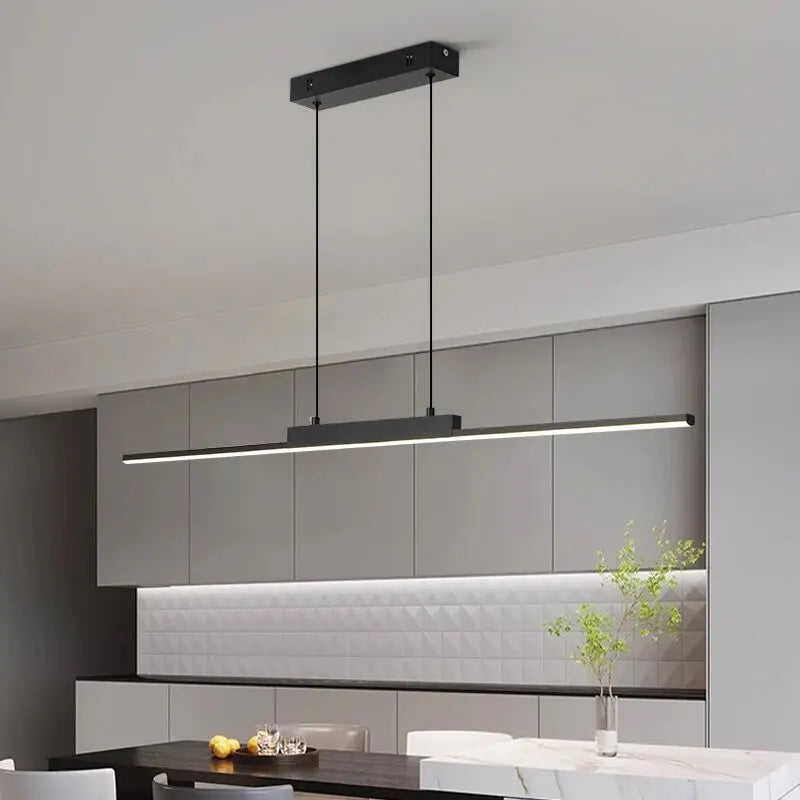 Lustre Pendente Moderno Linea Slim Led - 100cm