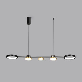 Lustre Pendente Moderno Chandelier 5 Pontos - 100cm