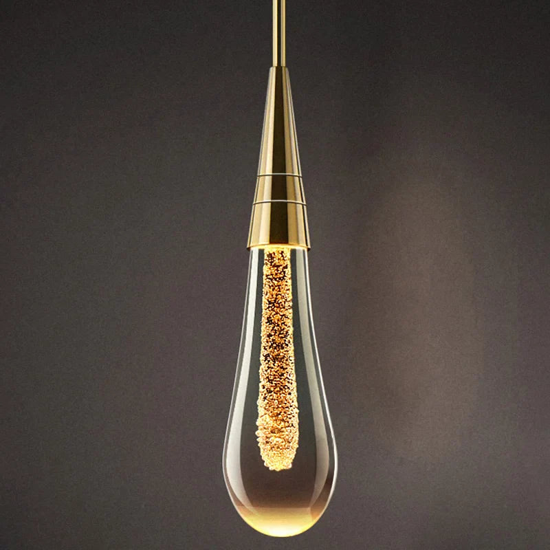 Lustre Pendente de Luxo Led - Gota D'Agua