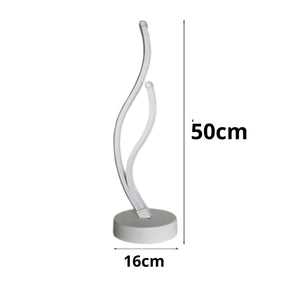 Luminária Abajur de Mesa Espiral Ivar em Led 50cm