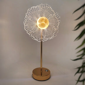 Luminária Abajur de Mesa Flower 38cm