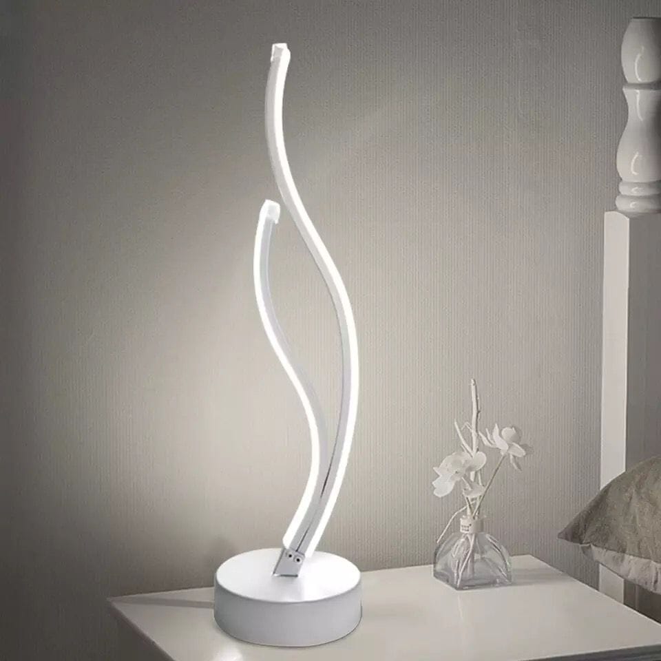 Luminária Abajur de Mesa Espiral Ivar em Led 50cm