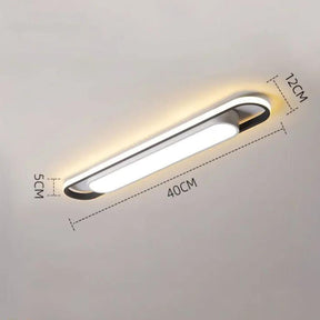 Luminária de Teto Plafon Sobrepor Slim Oval para Quarto Sala