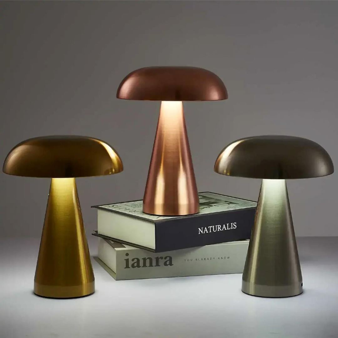 Luminária Touch de Mesa - Candeeiro e Abajur Mushroom