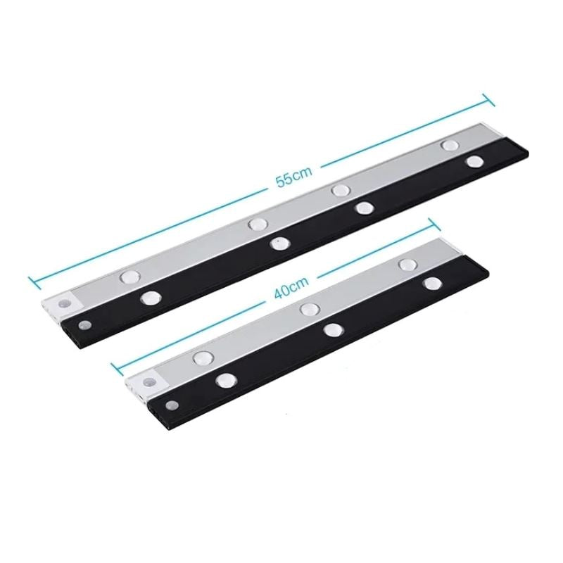 Luminária Tubular Flat com Sensor Led Slim (55 e 40cm)