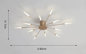 Lustre Luminária de Teto Nórdico Sputnik de Led (12 hastes)